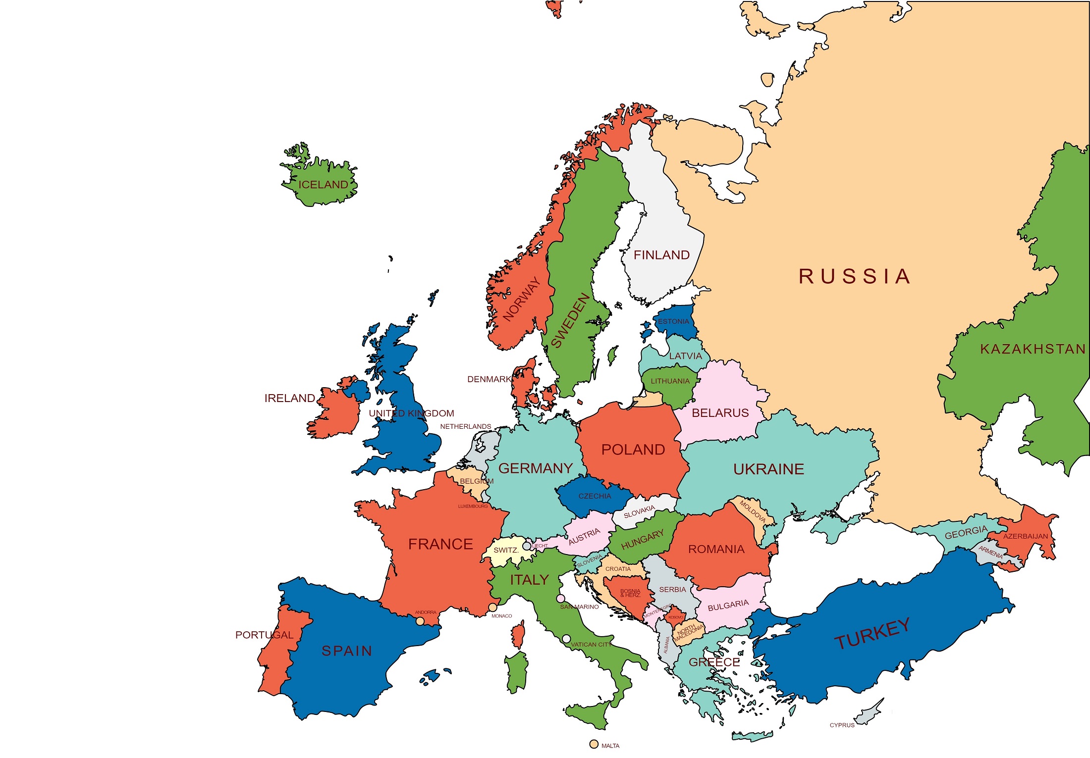 list of europe countries and capitals